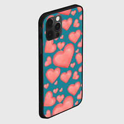Чехол для iPhone 12 Pro Max Любовь, цвет: 3D-черный — фото 2