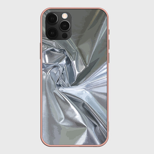 Чехол iPhone 12 Pro Max Фольга / 3D-Светло-розовый – фото 1