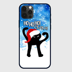 Чехол для iPhone 12 Pro Max HO HO HO! СЪУКА, цвет: 3D-черный