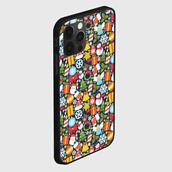 Чехол для iPhone 12 Pro Max Новый Год, цвет: 3D-черный — фото 2