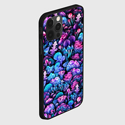 Чехол для iPhone 12 Pro Max Волшебные грибы, цвет: 3D-черный — фото 2