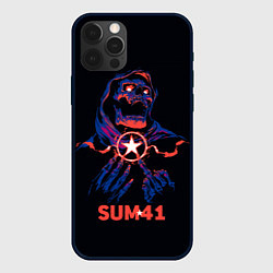 Чехол для iPhone 12 Pro Max Sum 41 череп, цвет: 3D-черный