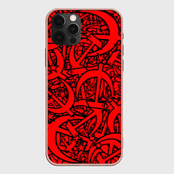 Чехол для iPhone 12 Pro Max СССР, цвет: 3D-светло-розовый