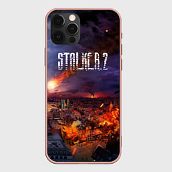 Чехол для iPhone 12 Pro Max Stalker 2, цвет: 3D-светло-розовый