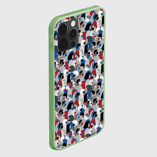 Чехол iPhone 12 Pro Max Коронавирус / 3D-Салатовый – фото 2
