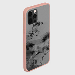 Чехол для iPhone 12 Pro Max Кони, цвет: 3D-светло-розовый — фото 2