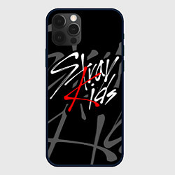 Чехол для iPhone 12 Pro Max STRAY KIDS, цвет: 3D-черный