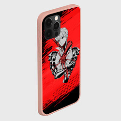 Чехол для iPhone 12 Pro Max Генос One Punch Man, цвет: 3D-светло-розовый — фото 2