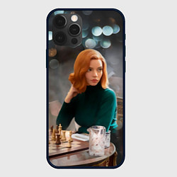 Чехол для iPhone 12 Pro Max Queens Gambit Ход Королевы, цвет: 3D-черный