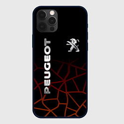 Чехол для iPhone 12 Pro Max PEUGEOT, цвет: 3D-черный