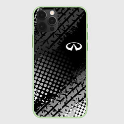 Чехол для iPhone 12 Pro Max Infiniti, цвет: 3D-салатовый