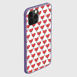 Чехол для iPhone 12 Pro Max Разбитое Сердце, цвет: 3D-серый — фото 2