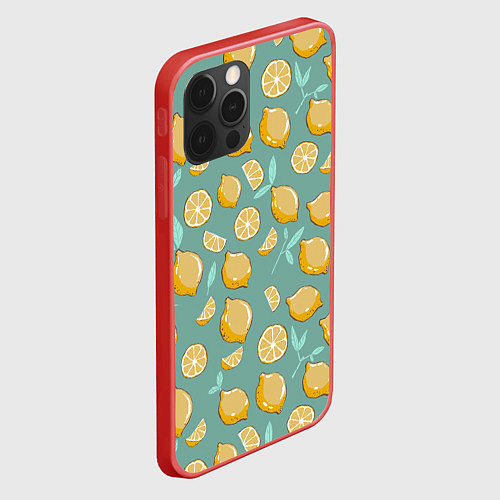 Чехол iPhone 12 Pro Max Lemon / 3D-Красный – фото 2