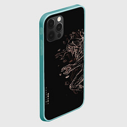 Чехол для iPhone 12 Pro Max Атака Титанов, цвет: 3D-мятный — фото 2