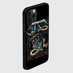 Чехол для iPhone 12 Pro Max METALLICA, цвет: 3D-черный — фото 2