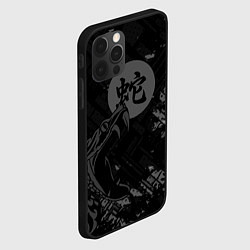Чехол для iPhone 12 Pro Max Кобра, цвет: 3D-черный — фото 2