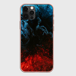 Чехол для iPhone 12 Pro Max Огонь И Вода, цвет: 3D-светло-розовый