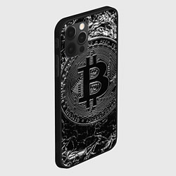 Чехол для iPhone 12 Pro Max БИТКОИН BITCOIN, цвет: 3D-черный — фото 2