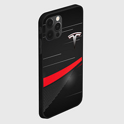 Чехол для iPhone 12 Pro Max TESLA ABSTRACT ТЕСЛА СПОРТ, цвет: 3D-черный — фото 2