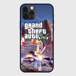 Чехол для iPhone 12 Pro Max ЭКШЕН Grand Theft Auto V, цвет: 3D-черный
