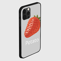 Чехол для iPhone 12 Pro Max Strawberry potatoes, цвет: 3D-черный — фото 2