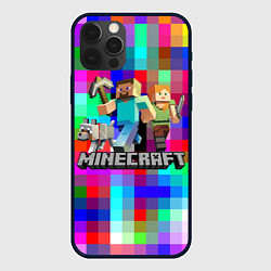 Чехол для iPhone 12 Pro Max MINECRAFT МАЙНКРАФТ, цвет: 3D-черный