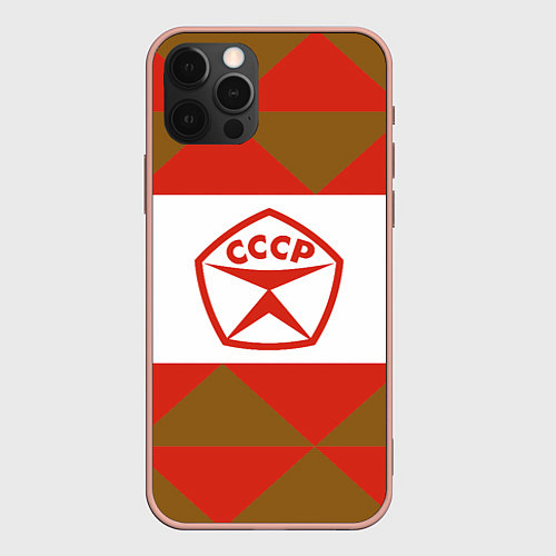 Чехол iPhone 12 Pro Max Советское печенье / 3D-Светло-розовый – фото 1