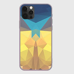 Чехол для iPhone 12 Pro Max Абстрактная Геометрия, цвет: 3D-серый
