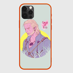 Чехол для iPhone 12 Pro Max Geralt of Rivia Ведьмак, цвет: 3D-красный