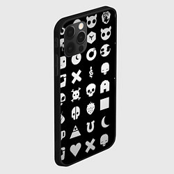 Чехол для iPhone 12 Pro Max Любовь смерть и роботы, цвет: 3D-черный — фото 2