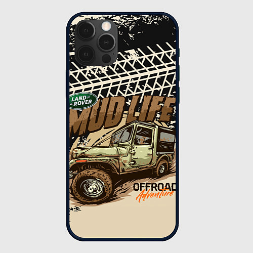 Чехол iPhone 12 Pro Max LAND ROVER / 3D-Черный – фото 1