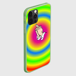 Чехол для iPhone 12 Pro Max Bright print, цвет: 3D-салатовый — фото 2