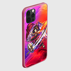 Чехол для iPhone 12 Pro Max Шаман Кинг Йо Асакура, цвет: 3D-малиновый — фото 2