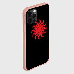 Чехол для iPhone 12 Pro Max Солнце Славянский символ, цвет: 3D-светло-розовый — фото 2