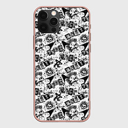 Чехол для iPhone 12 Pro Max PUNK ROCK, цвет: 3D-светло-розовый