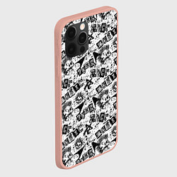 Чехол для iPhone 12 Pro Max PUNK ROCK, цвет: 3D-светло-розовый — фото 2
