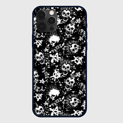 Чехол для iPhone 12 Pro Max Панк, цвет: 3D-черный