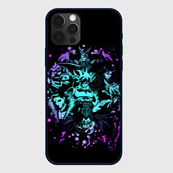 Чехол для iPhone 12 Pro Max Герои аниме, цвет: 3D-черный