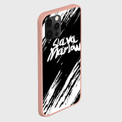 Чехол для iPhone 12 Pro Max SLAVA MARLOW СЛАВА МАРЛОУ, цвет: 3D-светло-розовый — фото 2