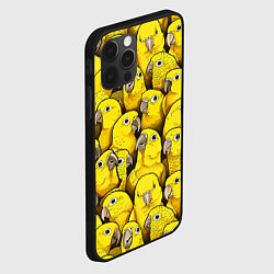 Чехол для iPhone 12 Pro Max Попугаи, цвет: 3D-черный — фото 2