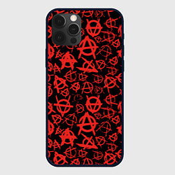 Чехол для iPhone 12 Pro Max Анархия, цвет: 3D-черный