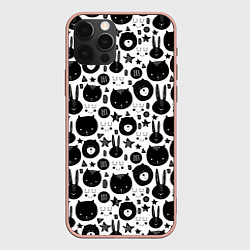 Чехол для iPhone 12 Pro Max Мультяшки, цвет: 3D-светло-розовый
