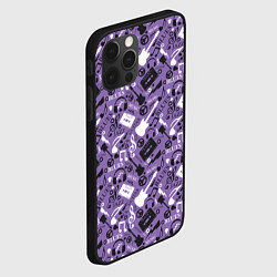 Чехол для iPhone 12 Pro Max Музыка, цвет: 3D-черный — фото 2