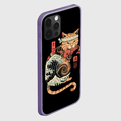 Чехол для iPhone 12 Pro Max Cat Wave, цвет: 3D-серый — фото 2
