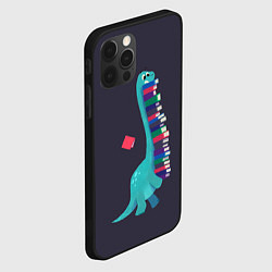 Чехол для iPhone 12 Pro Max Book Dinosaur, цвет: 3D-черный — фото 2