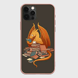 Чехол iPhone 12 Pro Max Book Dragon