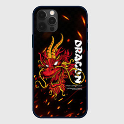 Чехол для iPhone 12 Pro Max Dragon Огненный дракон, цвет: 3D-черный