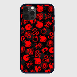 Чехол для iPhone 12 Pro Max СИМВОЛЫ ГРЕХОВ 7 DEADLY SINS, цвет: 3D-черный