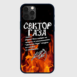 Чехол для iPhone 12 Pro Max СЕКТОР ГАЗА FIRE, цвет: 3D-черный
