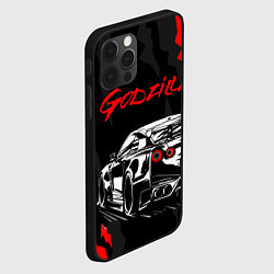 Чехол для iPhone 12 Pro Max NISSAN GT-R GODZILLA, цвет: 3D-черный — фото 2